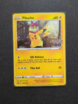 Pokemon Pikachu SWSH234 Black Star Promo Card Pokemon Go - Image 1