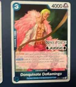 Bandai One Piece Card Game Boa Hancock, Doflamingo, Kalifa JUDGE STAMP Lot Eng. - Image 3