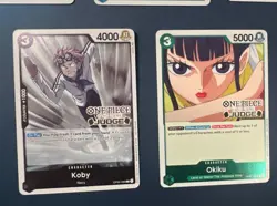 Bandai One Piece Card Game Boa Hancock, Doflamingo, Kalifa JUDGE STAMP Lot Eng. - Image 5