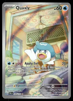 Pokemon Cards Quaxly 206/193 Paldea Evolved Illustration Rare NM - Image 1