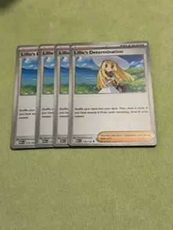 Lillie’s Determination - 119/132 - Mega Evolution - 4 Card Playset - Image 1