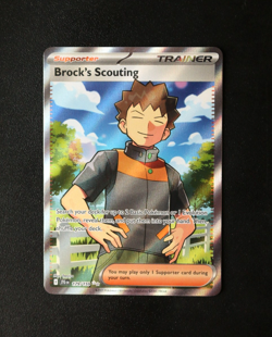 Pokemon Card - Brock's Scouting 179/159 - Journey Together - Ultra Rare - NM ⭐ - Image 1