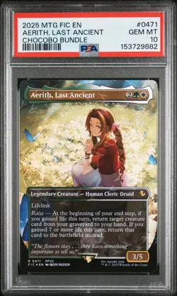 2025 Magic The Gathering Final Fantasy #0471 Aerith, Last Ancient Foil PSA 10 - Image 1