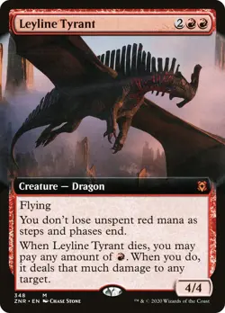 MTG Foil - Leyline Tyrant (Extended Art) - 348 / NM / English - Image 1