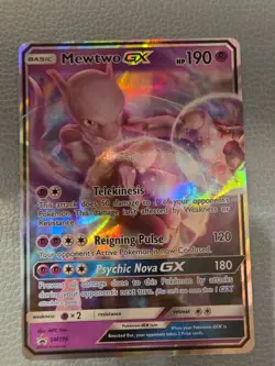 Pokemon Mewtwo GX SM196 Black Star Promo TCG Card 2019 - Image 1