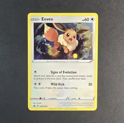 Eevee 2020 Pokemon Sword & Shield Black Styles Promo HOLO #SWSH042 NM/M - Image 1