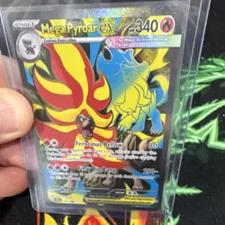 Nintendo Pokemon TCG Mega Pyroar EX 099/086 Holo EN 340 HP Full Art Secret Rare - Image 5
