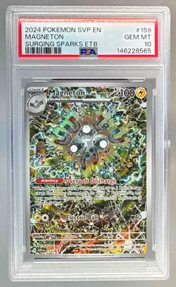2024 Pokemon SV Suring Sparks ETB Promo 159 Magneton PSA 10 146228565 - Image 1