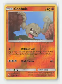 Geodude 87/214 Common Unbroken Bonds Pokemon Reverse Holo Near Mint - Image 1