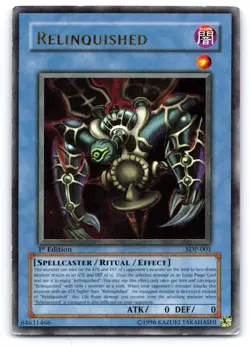 Yugioh Relinquished SDP-001 Ultra Rare 1st Edition Lightly Played - Image 1