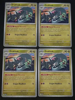4x Drakloak 072/131 SV: Prismatic Evolutions Pokemon TCG Playset NM - Image 1