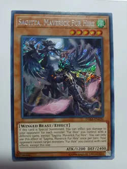 Yugioh Sagitta, Maverick Fur Hire Secret Rare DASA-EN020 Lightly Played - Image 1
