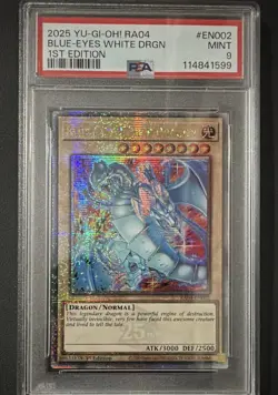 Konami Yu-Gi-Oh! Blue-Eyes White Dragon QCSR RA04-EN002 1st Ed - Image 1