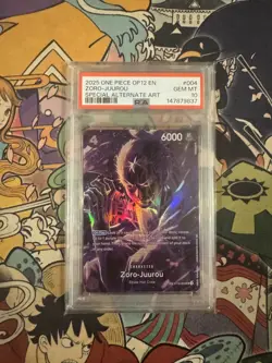 2025 ONE PIECE ST18-004 ZORO JUUROU OP12 LEGACY OF THE MASTER SP PSA 10 GEM MINT - Image 1