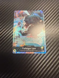 Trafalgar Law OP10-022 Alt Art Leader Royal Blood One Piece TCG English NM+ - Image 1