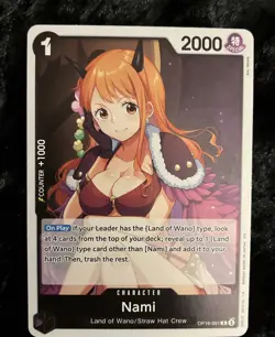 Nami OP16-091 R The Time of Battle Foil English One Piece NM - Image 2