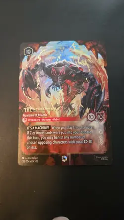 Disney Lorcana ENCHANTED Wilds Unknown The Leviathan 233/204 Foil Overnumber - Image 1