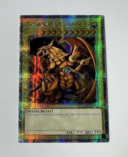 YuGiOh EGYPTIAN GODS CARDS OBELISK SLIFER RA LC01 Quarter Century Secret Rare - Image 2