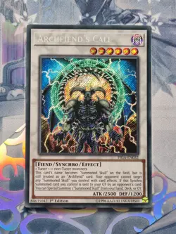 FIGA-EN032 Archfiend's Call Secret Rare 1st Edition Near Mint YuGiOh TCG - Image 1