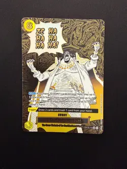 Bandai One Piece Card Game Zehahahahaha! Event Rare Foil Alt Art OP16-116 - Image 1