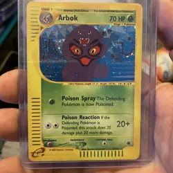 Pokemon TCG Arbok (3) Expedition (2002) Holo Foil Rare Card MP - Image 1