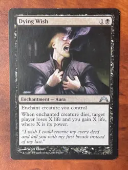 Dying Wish MTG Magic the Gathering Card NM Near Mint GTC - Image 1
