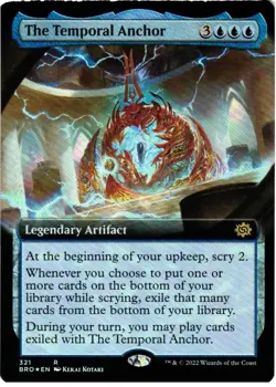The Temporal Anchor (Extended Art) 321 R The Brothers' War NM Foil MTG - Image 1
