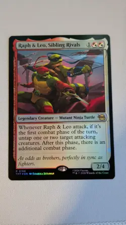 Raph & Leo, Sibling Rivals 0166 Magic: The Gathering TMNT - Image 2