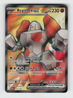 Regirock ex - 214/182 - Destined Rivals - Pokemon - Ultra Rare - NM - Image 1