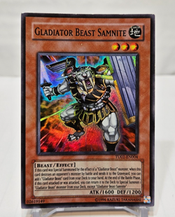 Gladiator Beast Samnite TU01-EN004 Super Rare Yugioh 7658 - Image 1