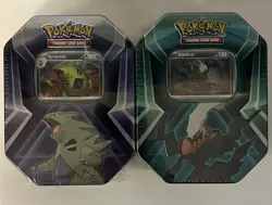 Pokemon TCG Triple Whammy Tin Tyranitar Darkrai New Sealed Lot Of 2 - Image 1