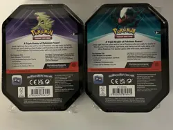 Pokemon TCG Triple Whammy Tin Tyranitar Darkrai New Sealed Lot Of 2 - Image 2