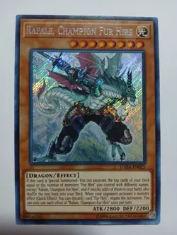 Yugioh Rafale, Champion Fur Hire Secret Rare DASA-EN023 Lightly Played - Image 1