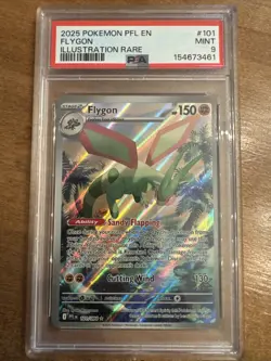 Pokemon TCG Phantasmal Flames Flygon Illustration Rare PSA 9 - Image 1