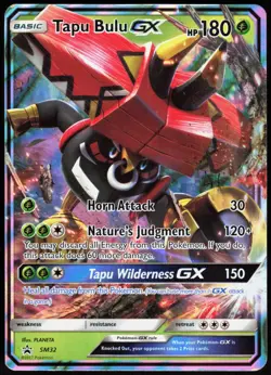 Tapu Bulu GX - SM32 Sun & Moon Promo Rare Holo LP Pokemon - Image 1