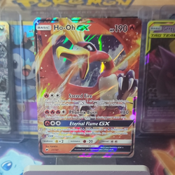 Pokemon Ho-Oh GX 21/147 SM Burning Shadows Ultra Rare Holo English 2017 - Image 1