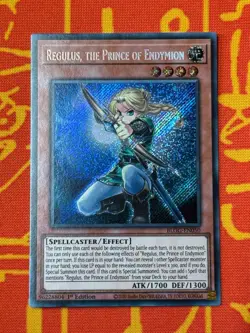 YUGIOH REGULUS, THE PRINCE OF ENDYMION SECRET RARE 1ST NM BLGG-EN050 - Image 1