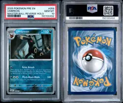 Umbreon PSA 10 💎 English Master Ball Reverse Holo 2025 Prismatic Evo #059 📈 - Image 3