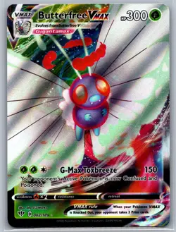 Butterfree VMAX 002/189 Holo VMAX Rare Darkness Ablaze Pokemon Near Mint - Image 1