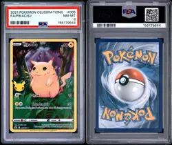 2021 Pokemon Celebrations FA/Pikachu NM-MT PSA 8 - Image 3