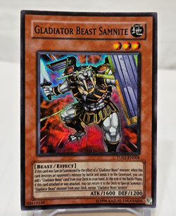 Gladiator Beast Samnite TU01-EN004 Super Rare Yugioh 7656 - Image 1