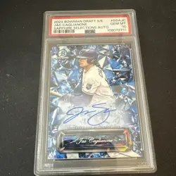 Topps 2024 Bowman Draft Sapphire Jac Caglianone Auto Insert SSA-JC PSA 10 Royals - Image 1
