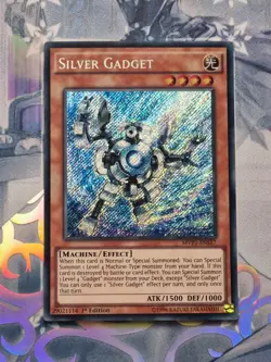 MVP1-ENS17 Silver Gadget Secret Rare 1st Edition Near Mint YuGiOh TCG - Image 1