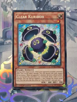 MVP1-ENS47 Clear Kuriboh Secret Rare 1st Edition Near Mint YuGiOh TCG - Image 1