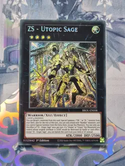 BROL-EN058 ZS - Utopic Sage 1st Edition Secret Rare Near Mint YuGiOh TCG - Image 1