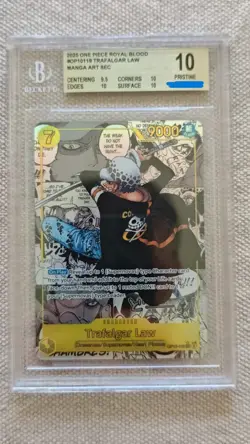 Trafalgar Law Manga BGS 10 Art 2026 - One Piece Royal Blood #OP10-119 Beckett - Image 1
