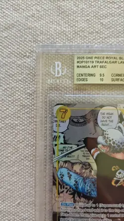 Trafalgar Law Manga BGS 10 Art 2026 - One Piece Royal Blood #OP10-119 Beckett - Image 2