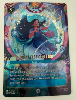 Lorcana What Else Can I DoU ENCHANTED 237/204 Wilds Unknown - Image 1