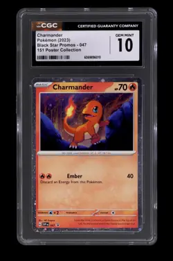Pokemon SV: Scarlet & Violet Promo Cards #047 Charmander CGC 10 - Image 1