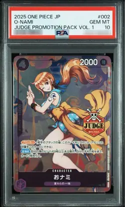 NAMI PSA 10 ONAMI ST18-002 JUDGE PROMO TCG ONE PIECE CARD JAPANESE 2025 - Image 1